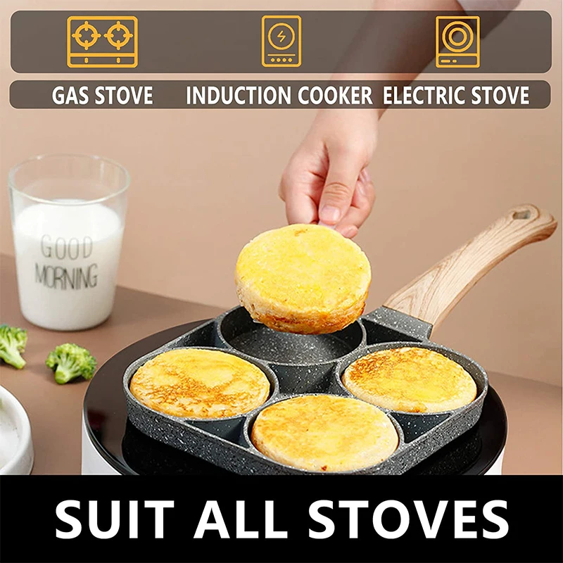 Pancake Egg Frying Pan 4 Cups  - Mini Pancake Griddle review and price